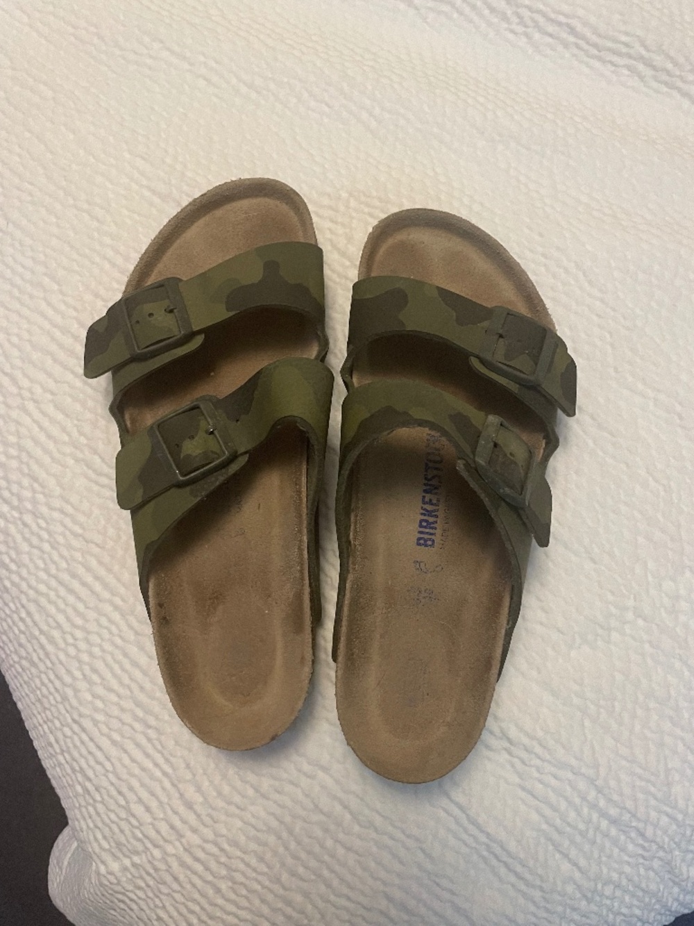 Birkenstock  men’s camouflage sandals size 10/12